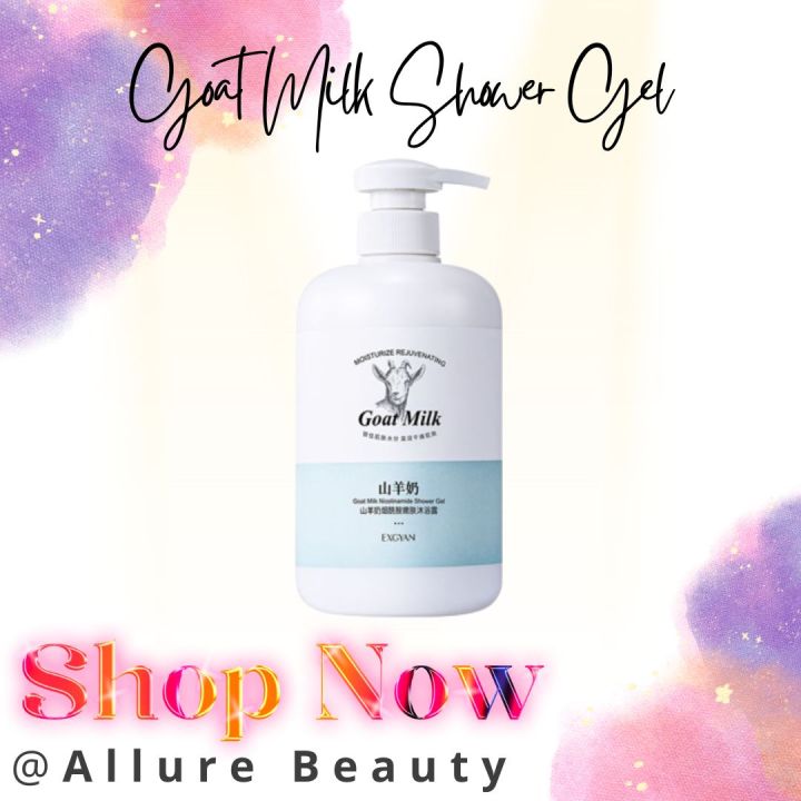 Effective KOREAN GOAT MILK SHOWER GEL EXGYAN 500Ml Milk Bath Body Wash