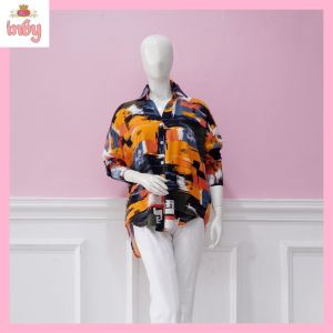 INBY FASHION - Baju kemeja Katun Rayon motif kekinian uk OverSize (03)