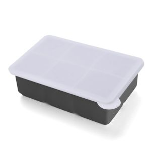 W0AGZ4J2 Silicone Ice Cube Mold Square Shape Black Blue Green Pink Square Mold Reusable Food Grade Ice Cube Tray Summer