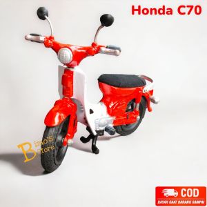 Miniatur Motor rx king Diecast Motor Miniatur Honda c70 Pajangan Ruang Tamu
