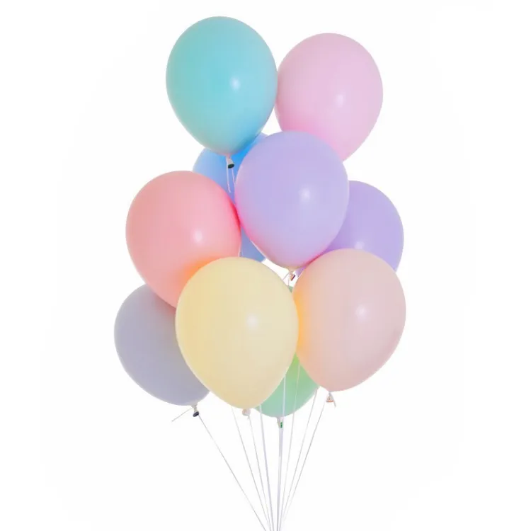 100 Pastel Balloons Multicolour, Premium Helium Balloons Thick