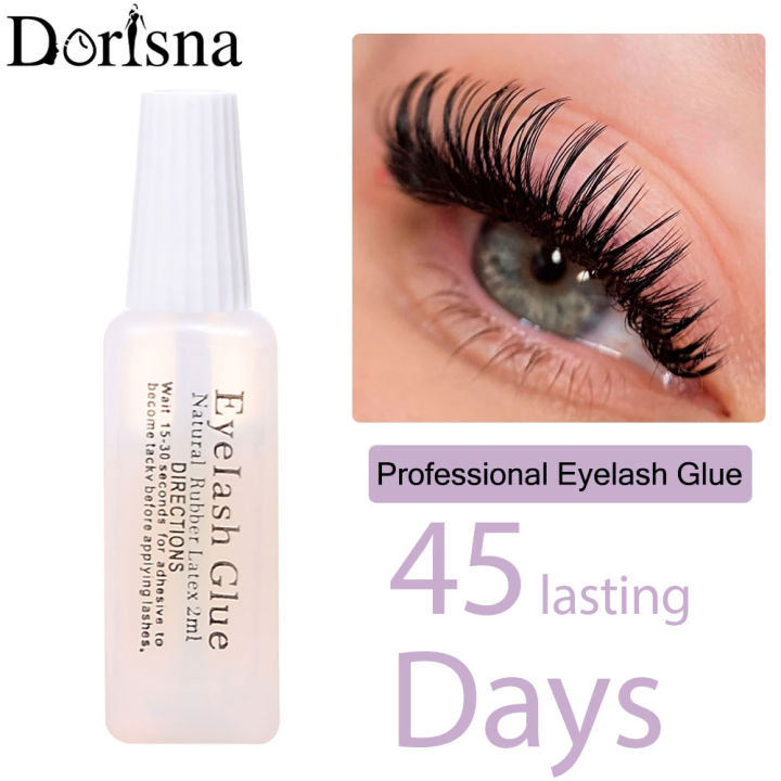 Dorisna Professional Eyelash Glue 2ml Fast Dry Lash Glue for False