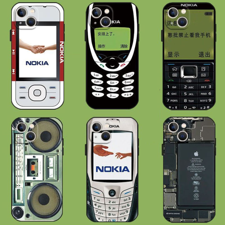 Retro Old Nostalgia Nokia Soft Tpu Phone Case for IPhone 15 14 13