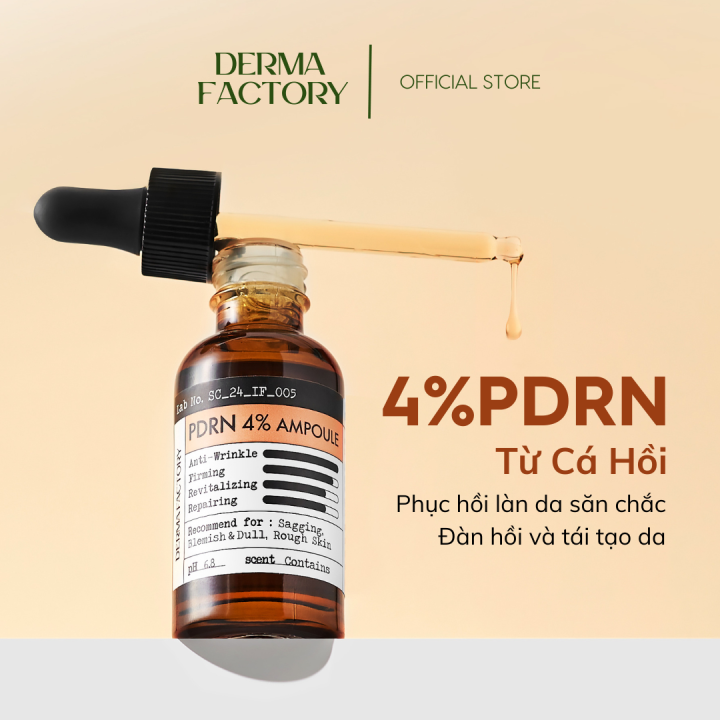 Huyết thanh Phục hồi - Săn chắc da Derma Factory PDRN 4% Ampoule 30ml ...