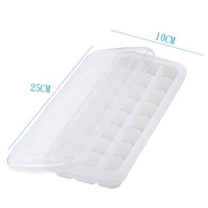 Silicone Ice Cube Tray Bpa-Free Easy Demoulding Lid Long Square Mold Chilled Drink Whiskey Household COD