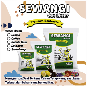 12 liter-PASIR KUCING GUMPAL WANGI SEWANGI