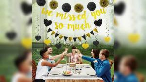 Welcome Home Decor We Missed You So Much Banner Welcome Back Sign Decorations Kit for Office Military Army Navy Homecoming Deployment Return Party Supplies