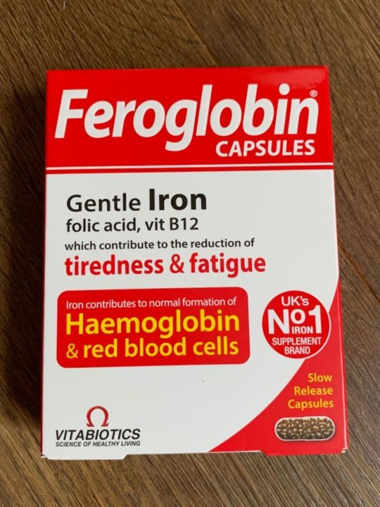 British Feroglobin B12 Iron And Zinc Supplement Capsules For Adults