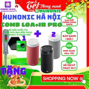 Combo Loa Maika Và Bộ Hồng Ngoại Ir Smart Pro Hunonic Điều Khiển Tivi Điều Hoà Quạt Bằng Giọng Nói