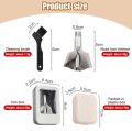 Nose Trimmer for Men Stainless Steel Manual Trimmer for Nose Vibrissa Razor Shaver Washable Nose Ear Hair Trimmer Care T. 