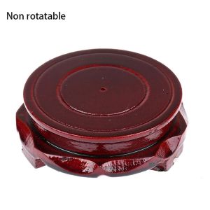 ZYJC 1Pcs Retro Carved Rotate Antique Vintage Ornament Teapot Display Holder Vase Base Stand Base