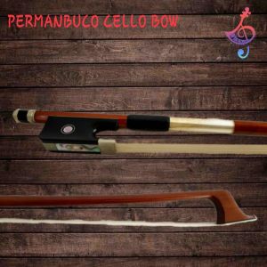PERNAMBUCO CELLO BOW- SILVER MOUNTED-VERY RESPONSIVE AND GREAT TONE FOR PERFORMER