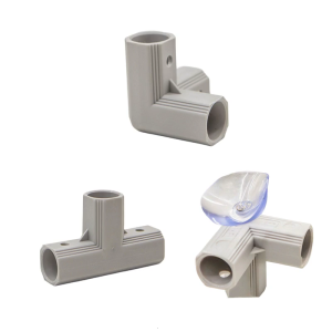 Guardrail Connectors Replacement 3 Way T Connector Toddler Fence Attachments Tent Elbow Connectors Safety Stabilizers