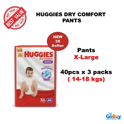 Huggies Dry Comfort Pants / Carton Deals / Available in M - XXL
