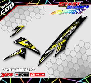 STRIPING VARIASI HONDA SUPRA X 125 NEW / STICKER LIST MOTOR SUPRA X 125 NEW