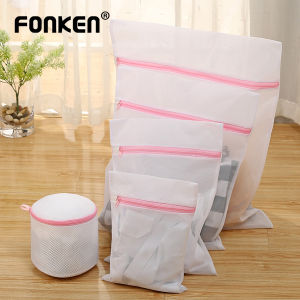 Fonken Thickened Mesh Pocket Lingerie Washing Home Use Mesh Sock Clothing Underwear Organizer Washing Bra Bag Washing Machine Protection Net Mesh Bag Laundry Bag
