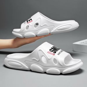 【 Kilang Sumber 】 Selipar satu perkataan untuk lelaki berderia tinggi memakai pakaian luar yang tidak licin tidak berbau dan tahan haus gaya tapak tebal terlaris terpijak najis dan seret.