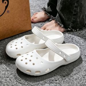 [Free Shipping] Ballet-Style Perforated Sandals For Women Summer Slip-On Shoes That DonT Tire The Feet Closed-Toe Beach Sandals