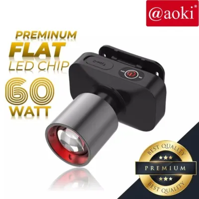 Senter Kepala Zoom Headlamp Aoki AK-3686K (Kuning)
