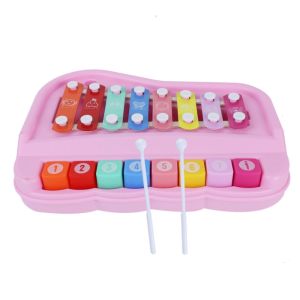 BEIBEI Plastics 8-note Xylophone Piano Toys Hand Knock Music Play Early Education Piano Toy Baby Educational Toys Puzzle Music Instruments Montessori Toys Music Enlightenment