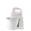 Mistral MHM502 Hand Mixer ( With Rotary 2.5L Plastic Bowl ) PINK. 