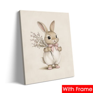 (Đồng Với Khung) Mềm Pastel Canvas Poster Màu Nước Thỏ Swan Hoàng Bóng Không Khí Nóng Tác Phẩm Nghệ Thuật Cho Trẻ Em Phòng Trẻ Em Nhà Trẻ Tường Trang Trí Nhà