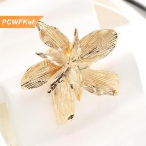 【PCWFKef】 Cổ Điển Lớn Hoa Nhẫn Cho Phụ Nữ Không Thường Xuyên Kim Loại Punk Ngón Tay Vòng Đảng Đồ Trang Sức Quà Tặng