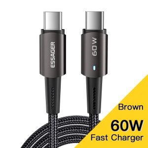 Essager 100W/60W Type-C To C Fast Charge Data cable Anti-Squeeze Ffast Charging