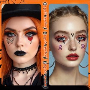 สติ๊กเกอร์แต่งหน้าฟักทองฮาโลวีน สติ๊กเกอร์รอยเลือด