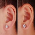 Earings for men hikaw for boys magnetic earings No Pierced Round Ziron Punk For Men Women Clip On Earrings Korean Ear Cuff Magnet Ear Clips Crystal. 