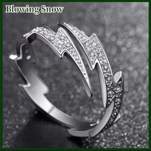 Blowing แหวนเซอร์คอนสีเงินสไตล์ฮิปฮอปแนวพังก์สำหรับผู้ชายเครื่องประดับแฟชั่นแหวนปรับได้ของขวัญสุดสร้างสรรค์