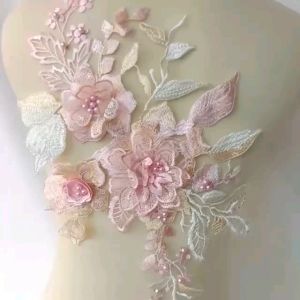 Lace Bordir Bunga 3D Import: Desain Bordir 3D yang Elegan