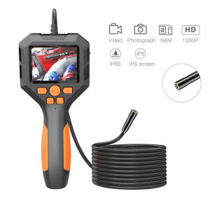 SHISEN P10 Industrial Endoscope Borescope 3.9/5.5/8mm 2.8-Inch IPS HD Screen 1080 Pixels for Sewer Pipes Vehicle Pipes