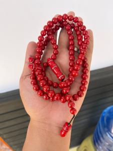 Tasbih Muslim 99 Butir Batu Marjan dim 8 mm Berkualitas
