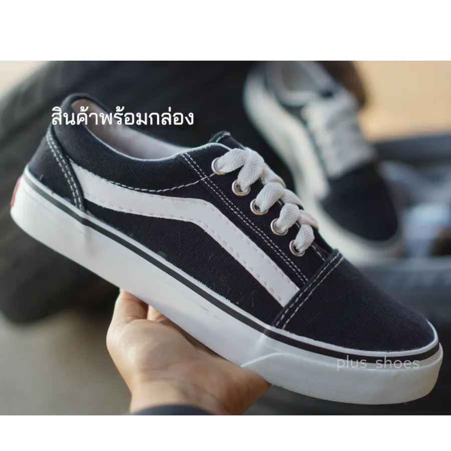 SIZE37-44 รองเท้าผ้าใบแฟชั่นสไตล์ VANS ยี่ห้อPanda