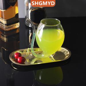[COD] SHGMYD SPORTS แก้วไวน์วิสกี้ทนความร้อนหลอดดูดนมถ้วยทำจากแก้วแบบสร้างสรรค์ถ้วยแก้วคุณภาพสูง