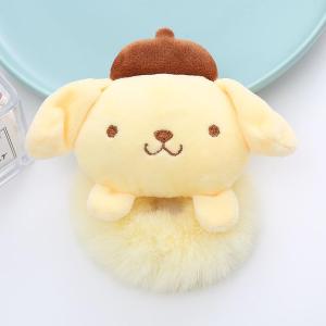 Korean Cute Kuromi Hair Tie  for Children Plush Cartoon Hair Ring Girls Scrunchie Hair Rope High Ponytail Sweet Hair Accessories