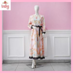 INBY FASHION - Maxi dress gamis bangkok bahan silk premium