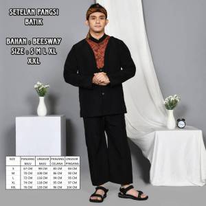 setelan baju pangsi sunda dewasa lengkap dengan iket kepala / baju pangsi sunda / baju adat sunda / baju silat