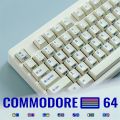 【Keycap Only】Side Engraved Vintage C64 Keycap CBM 64 Commodore 64 Keyboard keycap 153 Keys Cherry Profile PBT Sublimation With 2U 1.75U Shift For Cherry MX Switch Mechanical Keyboard Keychron/RK61/GK61/Anne Pro 2. 