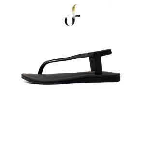 FARADELA Sandal Tali Wanita Jepit Hitam F07-06.1