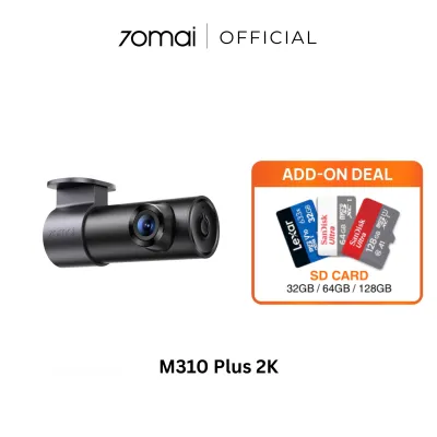 70mai M310 Plus Front Dashcam | Super Night Vision | Buffered Emergency Recording | Voice & App Control