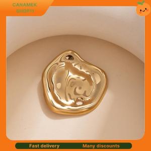 ❣️❣️❣️ 2025 New Trendy Gold Silver Color Big Round Brooches For Women Minimalist Metal Irregular Folded Pin Brooch Jewelry Gift