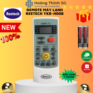 Điều Khiển Điều Hòa Reetech YKR-H008 Remote Máy Lạnh Reetech tặng kèm pin