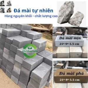 Đá Mài Dao Tự Nhiên Nguyên Khối Làm Thủ Công - Đá Bùn Mịn Mài Dao & Mài Kéo Sắc Bén