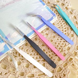 Tweezer Pinset Penjepit Stiker Scrapbook Tools Warna Pastel Lucu Pastel Color Tweezer Sticker /Pinset Bengkok/ Pinset Lurus penjepit stiker pinset pastel pinset warna warni pinset journaling pinset murah lucu warna warni
