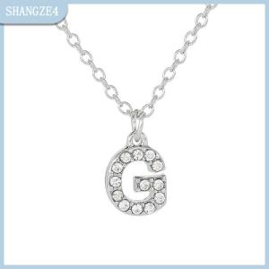 【SHANGZE4】 Thời Trang Shining Thư A-Z Mặt Dây Chuyền Quyến Rũ Vòng Cổ 26 Ban Đầu Bảng Chữ Cái Tên Xương Đòn Chuỗi Đảng Ngày Valentine Trang Sức Quà Tặng