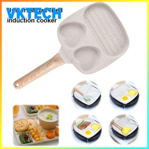 Egg Nonstick Easy Clean Pancake Pan with Handle Alloy Breakfast Mcmuffin Egg Making Pan Gas Stove & Induction Compatible