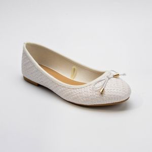 IELGY 2025 Single Shoe Pumps Womens Soft Sole White Flat Peanie Shoes