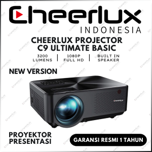 CHEERLUX INDONESIA | Proyektor Cheerlux C9 Android Ultimate Wifi Bluetooth 3200 1080P Full HD